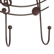 The Door 5 Hook Rack Decorative Hanger for Hanging Your Clothes Coat Hat , Black by Lightess N8