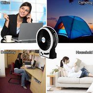 Portable Mini Notebook Laptop Desktop Super Mute PC USB Cooler Cooling Desk Fan 3 Speeds Rechargable by Symply N8