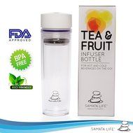 Samata Life Tea and Fruit Infuser Water Bottle, Double-Walled Loose Tea Tumbler, Travel Mug, Shatterproof, Eco-Friendly... N2