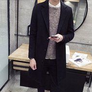 Spritech(TM) Men's New Fashion Comfort Winter Slim Fit Turndown Collar Woolen Jacket Single-Breasted Overcoat... N8