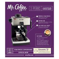 Mr. Coffee 4-Cup Steam Espresso System with Milk Frother, ECM160
