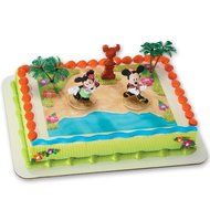 Mickey Mouse and Friends Luau Party DecoSet Cake Decoration
