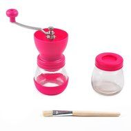 LAGUTE Handheld and Portable Manual Coffee Mill Grinder with Ceramic Burr (Black)
