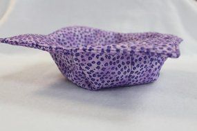 Microwave Bowl Cozy Bowl Potholder Reversible Purple Leopard