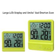 Humidity Meters,White Indoor Hygrometer Thermometer for Baby Room Temperature Humidity Moisture Monitor N23