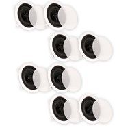 Theater Solutions CS6C In Ceiling 6.5" Speakers Surround Sound Home Theater 4 Pair Pack 4CS6C