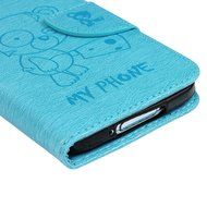 Galaxy S5 Case,Samsung Galaxy S5 Case (I9600) - Wallet Flip Stand Case Embossed Cute Bear PU Leather Case Shockproof... N19