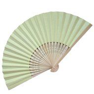 Weixinbuy Summer Folding Hand Held Paper Fans Wedding Party Decor Pocket Bamboo Fan N10