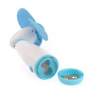 NAMEO Mini Handheld Fan with 3 Soft Foam Blades, Portable Battery Operated Travel Cooling Fan with Power On/Off... N18