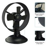 Welltop Flexible USB Desk Mini Fan With Sucker EVA Blades Electric Personal Fans Automobile Cooling Fan Folding... N8