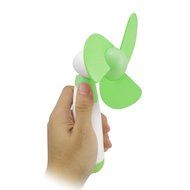 NAMEO Mini Handheld Fan with 3 Soft Foam Blades, Portable Battery Operated Travel Cooling Fan with Power On/Off... N19