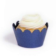 Dress My Cupcake Maya Mini Galaxy Navy Cupcake Wrappers, Set of 18