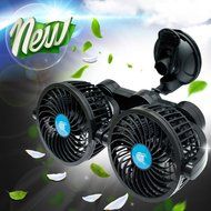 Daeil Korea Adsorption Twin 4 inch Car Fan 360 degree Rotate Rolling Portable Cooler (24) N2