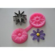 Y&amp;XL&amp;H Silicone Cupcake Mold 8 Petals Flower Embossing