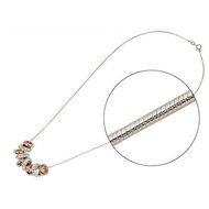 Charm Pendant Chain Crystal Choker bib Statement Necklace Women Fashion Jewelry