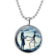 Steampunk Glow in the Dark Lovers Xmas Necklace Pendant Fashion Jewelry Gift