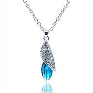fashion Inlay Crystal Pendant Necklace Desert Star Sweater Jewelry Present