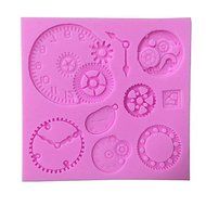 Sher Clock/ Watch Type Candy Fondant Cake Molds For The Kitchen Baking Molds