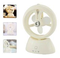 Welltop USB Handheld Humidifier Fans Rechargeable Misting fan Portable Mini fan Table Desktop Water Spray fan... N11