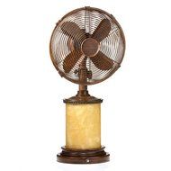 Deco Breeze DBF1072 Table/Lamp Fan, Marble, 10-Inch