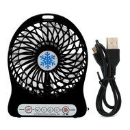 Tangc Mini Super Mute Rechargeable Desktop Fan (Blue) N10