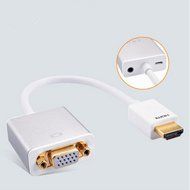 Spritech(TM) Aluminum Alloy HDMI to VGA Converter Compatible with Tablets and Other Built-in Audio Interface Devices... N3