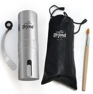 Thirst Friend MINI Manual Coffee Grinder With Free Cleaning Brush &amp; Waterproof Travel Pouch. Top Rated Portable...