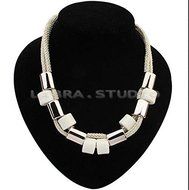 Fashion Women Jewelry Pendant Crystal Choker Chunky Statement Chain Bib Necklace