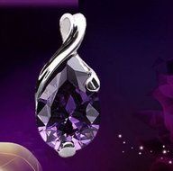 Natural Crystal Amethyst Healing Point Chakra Bead Stone Pendant for Necklace N4