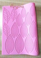 Anyana Giant Sugar Lace Mat Flower Leaf Fondant Cake SIlicone Mould Cupcake Mold paste N2