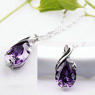 Natural Crystal Amethyst Healing Point Chakra Bead Stone Pendant for Necklace N5