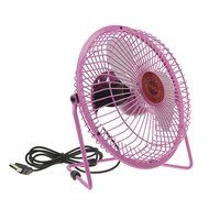 Bao Xin 360 Degrees Rotating USB Powered Tabletop Fan Mini Metal Electric Fan for Summer, Work, Office, Pc, Notebook... N50