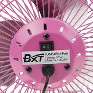 Bao Xin 360 Degrees Rotating USB Powered Tabletop Fan Mini Metal Electric Fan for Summer, Work, Office, Pc, Notebook... N51