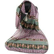 AutumnFall Women Girl Pendant Scarf With Tassel Rhinestone Necklace Scarves (U) N63