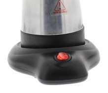 Brentwood Electric 6 Cup Moka Espresso Maker in Silver - 6.5" x 9" x 6" N2