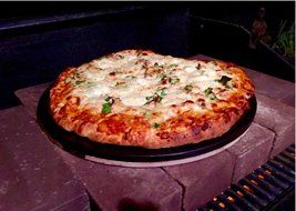 Heritage, 15 inch Black Ceramic Pizza Stone - Professional Grade Baking Stones for Oven, Grill, BBQ- Non Stain...