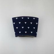 Navy Blue, Reusable Cup Sleeve, Insulated Cozy, Fits 12, 16 and 20 oz cups
