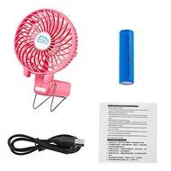 LinGear Portable Collapsible USB Rechargeable Hand Handheld Mini Fan For Laptop Computer Desk Desktop Table Floor... N26