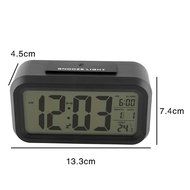 TechCode&reg;5.3" Smart, Simple and Silent LCD Clock Date Temperature Display Ascending Alarm Repeating Snooze and... N5