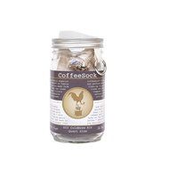 CoffeeSock ColdBrew Kit 32 ounce Co-Pack- Reusable Organic Cotton Filter, Jar, Organic Coffee, and Cuppow Pour...