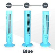 USB electric fan tower mini stereo type air conditioner small fan creative birthday present no fan blade (Pink) N7