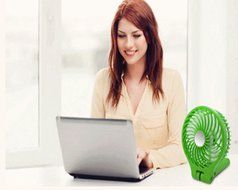 Glovion 3-in-1 Portable Carry-on Mini Fan (4000mah Power Bank &amp;Handy&amp; Desktop) (Black) N14