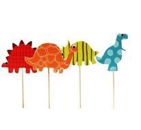 48 Dinosaur Cupcake Dinosaur Toppers for Birthday Party Cake Decorations