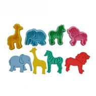 FOUR-C Cookie Cutters Zoo Animal Model Cookie Molds Cutter Set for Cookie Design Color Colorful