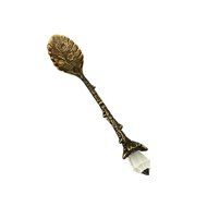 Retro Creative Coffee Scoops Stirring Spoon Sugar Spoon Tea Spoon with Fruit Fork Set of 6 (Silver) N8