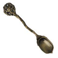 Retro Creative Coffee Scoops Stirring Spoon Sugar Spoon Tea Spoon with Fruit Fork Set of 6 (Silver) N10