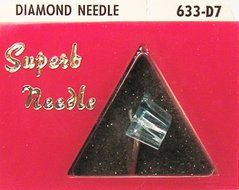 633-D7 PHONOGRAPH RECORD NEEDLE Trio T-45 T45 N34 N-34 Cartridge T25 T30 633-D7