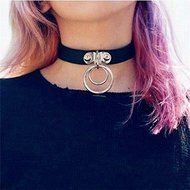 Bohemina Punk Goth Leather Rivet Style Collar Choker Funky Necklace Girls Gifts N4