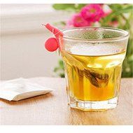 Merssavo 5Pcs Cute Silicone Snail Shape Tea Bag Holder Hanging Clip Hanger for Cup Mug ( Random Colour )
