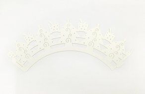 HUAL Cupcake Wrappers 50 Filigree Artistic Bake Cake Paper Cups Christmas tree Lace Laser Cut Liner Baking Cup... N2